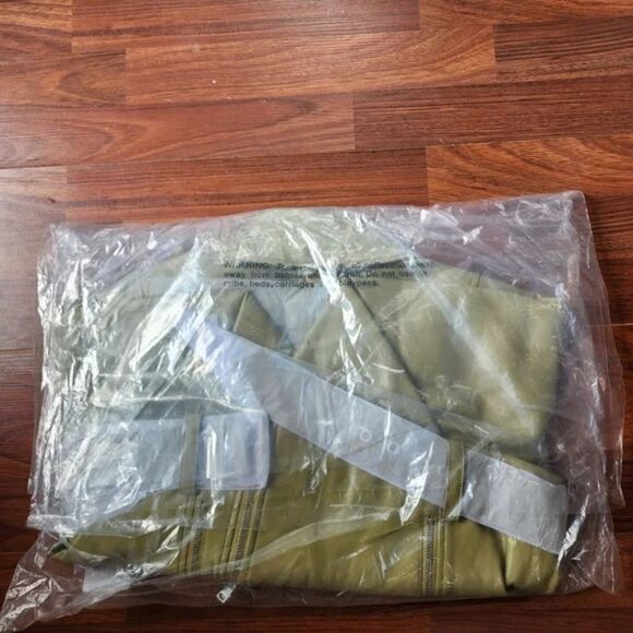 Danielle Bernstein Green Faux Leather Motorcycle Jacket XS NWT - Picture 7 of 8